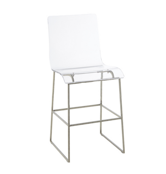 KING SILVER COUNTER STOOL