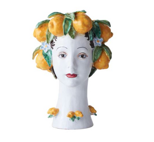 CERAMIC LEMON HEAD VASE