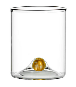 GOLDEN GLOBE STEMLESS WINE GLASS, S/4
