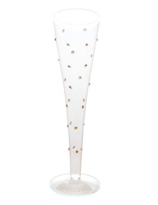 GOLD GATSBY CHAMPAGNE FLUTES, S/4