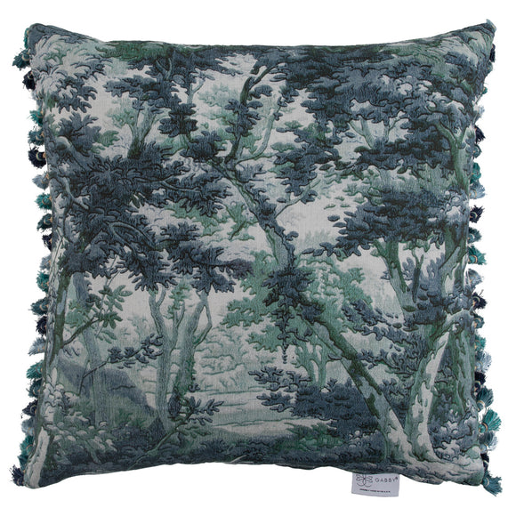 MEADOWLAND BLUES 22X22 FEATHER PILLOW
