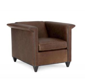 UPHOLSTERED LEATHER ARMCHAIR