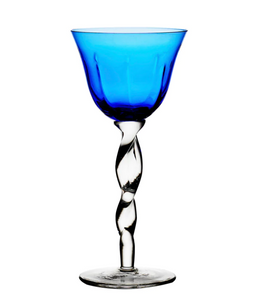 ADRIANNA COBALT WINE GLASS, S/4