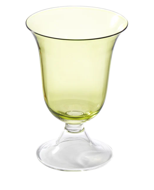 ADRIANNA GREEN WATER GLASS, S/4