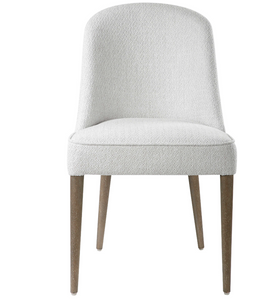 BRIE WHITE ARMLESS DINING CHAIR S/2
