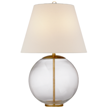 MORTEN CLEAR TABLE LAMP - Donna's Home Furnishings in Houston