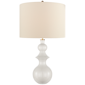 WHITE SAXON LAMP