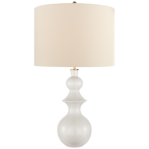 White saxon lamp